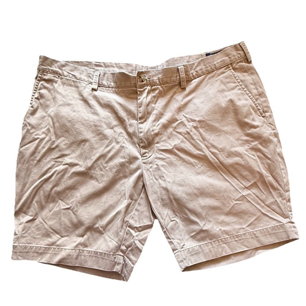 Polo Ralph Lauren Mens Khaki Shorts 42 Polo Logo Classic Fit 9” Preppy Work